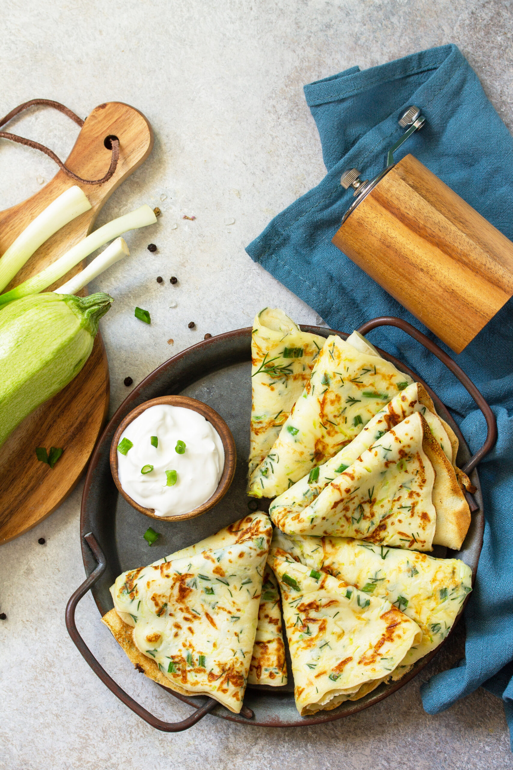 crepes alle zucchine