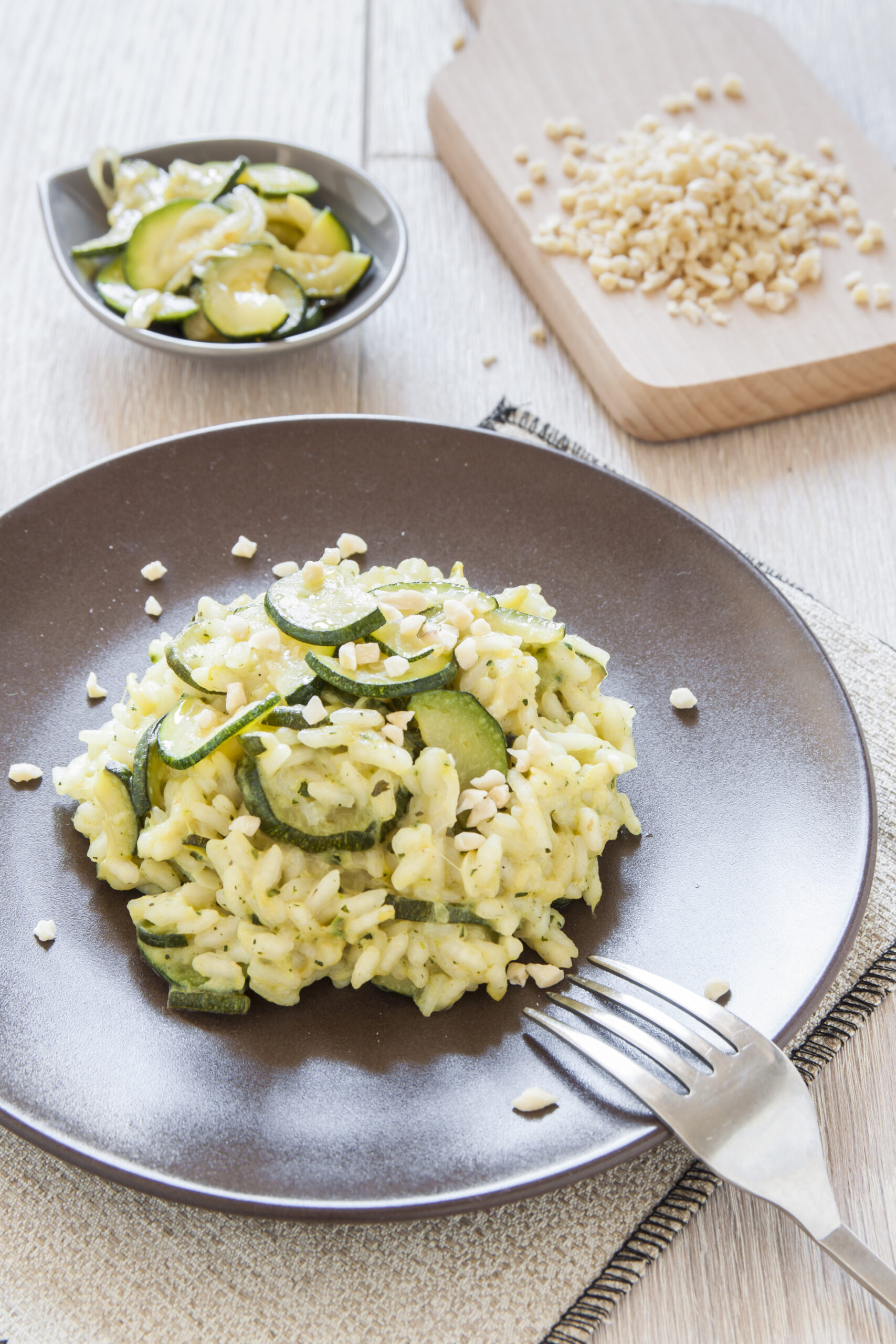 risotto limone zucchine