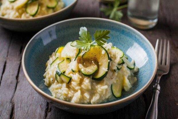 risotto limone zucchine