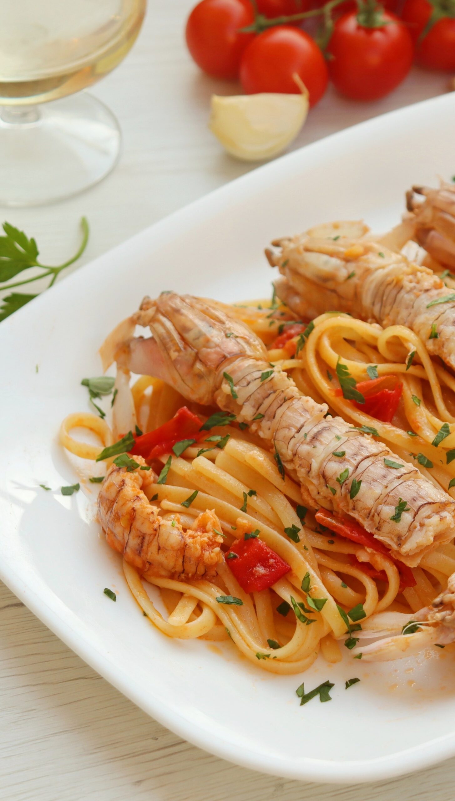 spaghetti con le canocchie