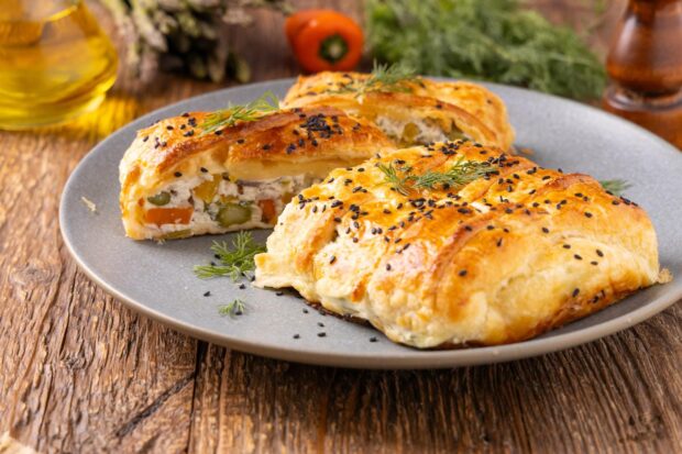 strudel di verdure e formaggio