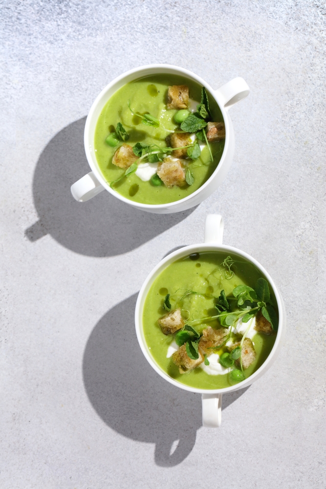 Zuppa di piselli e patate, ricetta