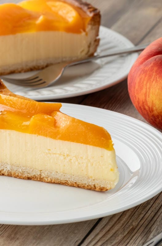 cheesecake alle pesche