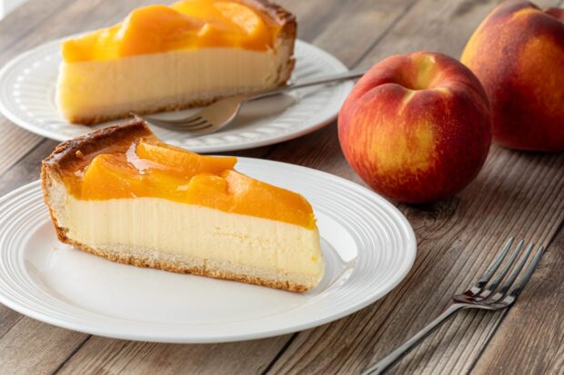 cheesecake alle pesche