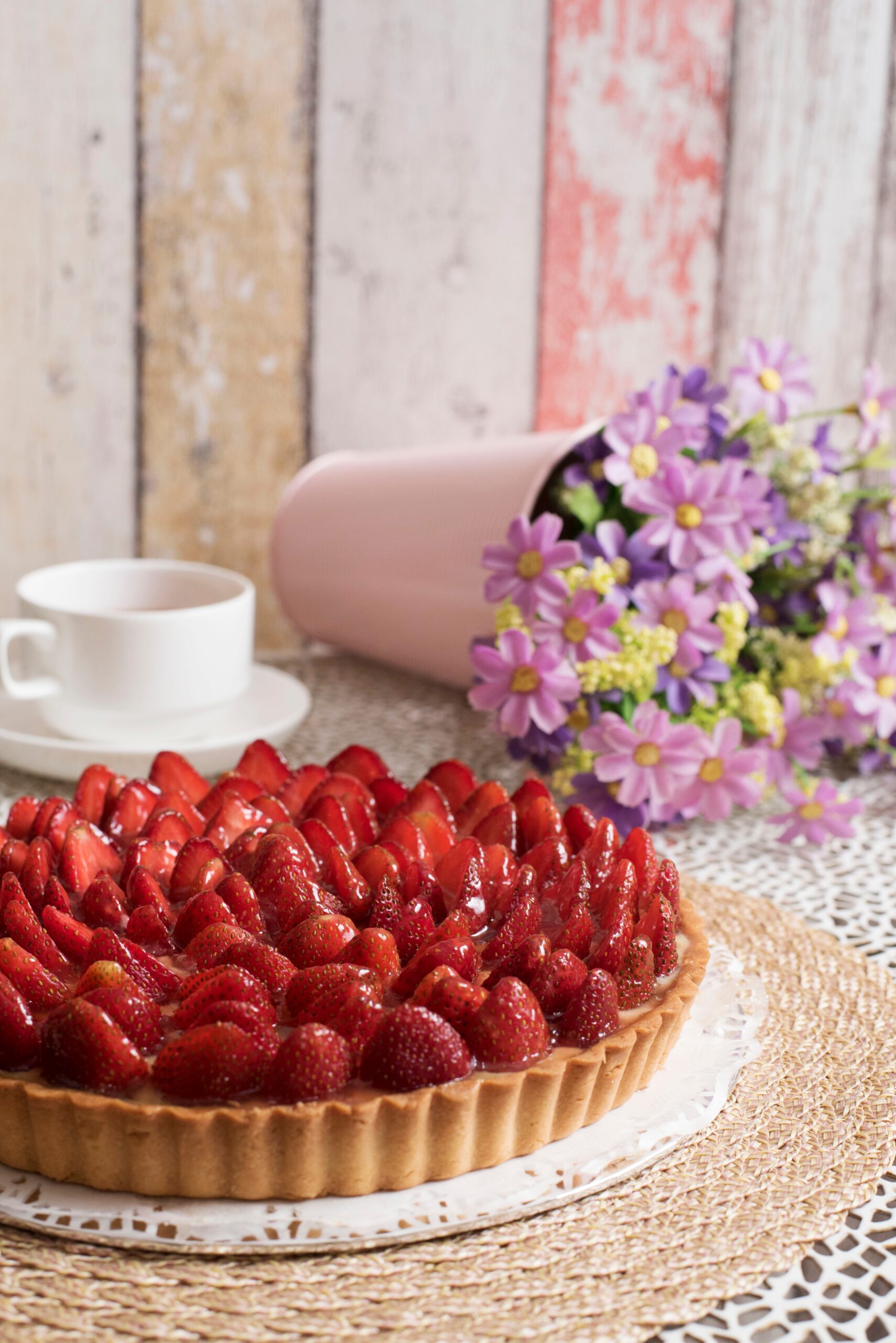 crostata fragole e crema pasticcera