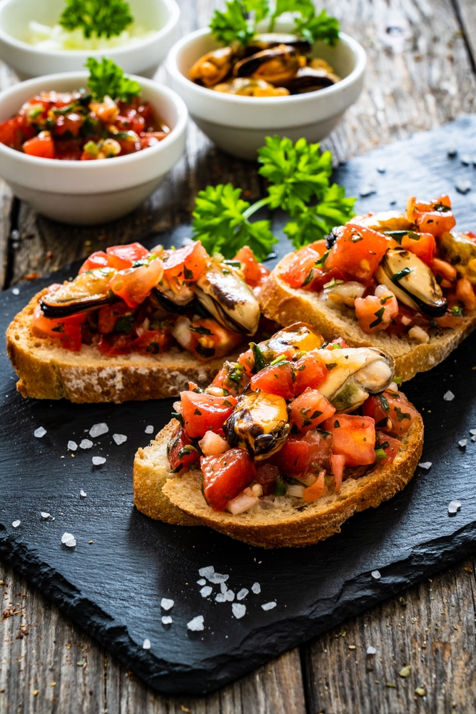 Crostini di mare, ricetta
