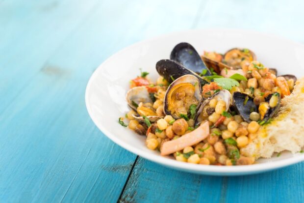 Fregola sarda ai frutti di mare