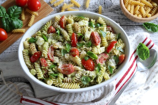 insalata di pasta con pesto