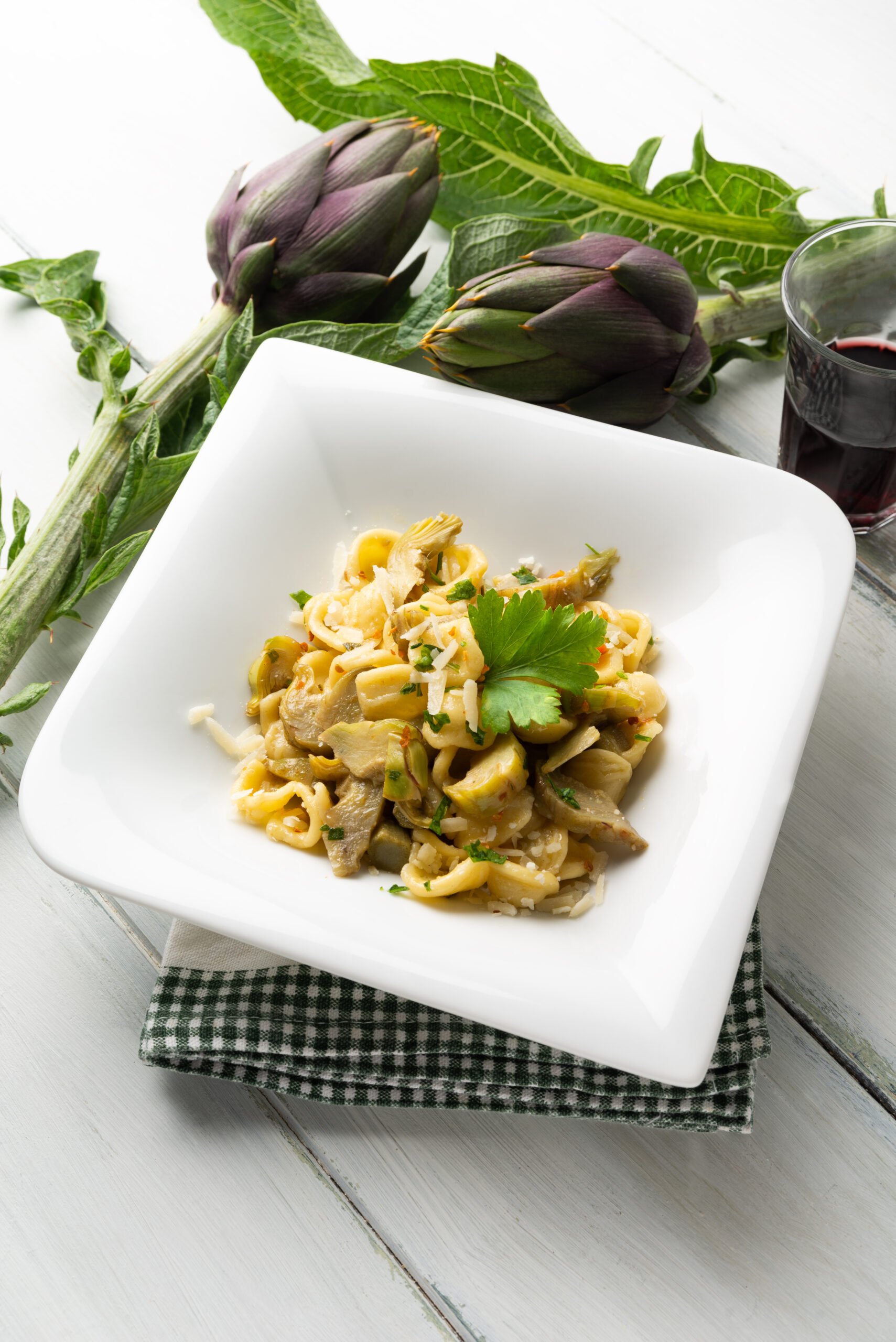 pasta salmone carciofi