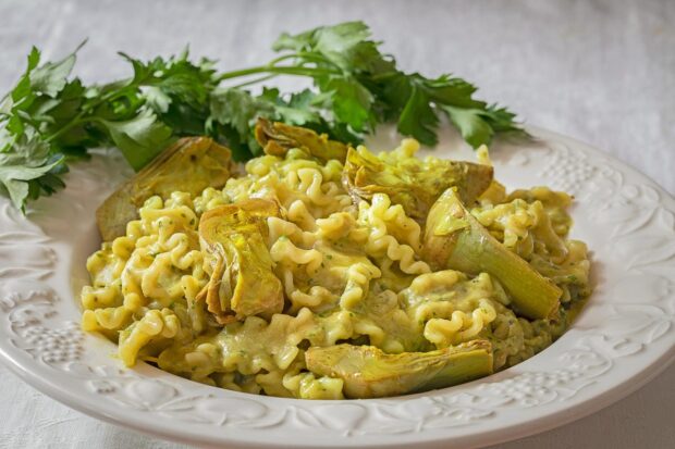 pasta carciofi e guanciale