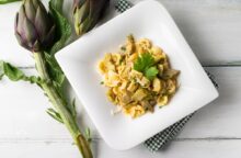 Pasta salmone e carciofi