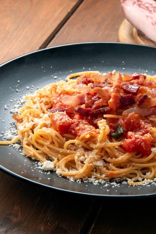 pasta pancetta e pomodoro