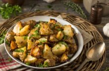 Patate e carciofi al forno