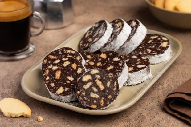 Salame al cioccolato senza burro