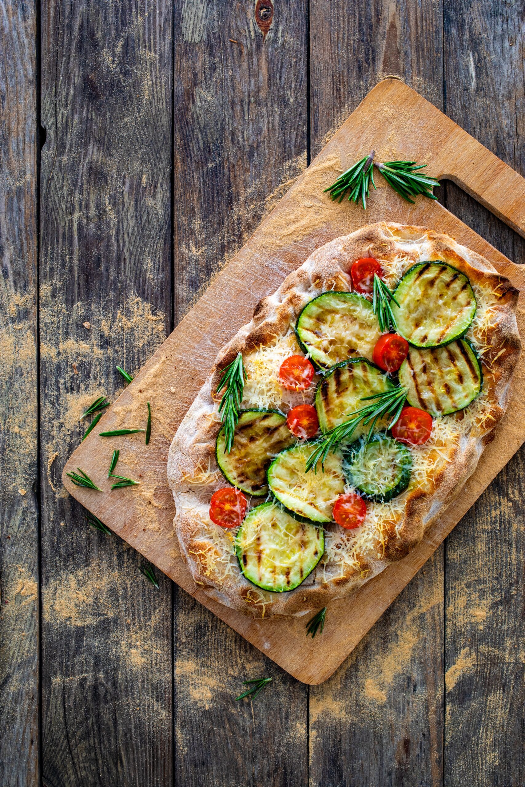 schiacciata con zucchine