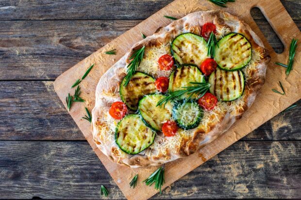 schiacciata con zucchine
