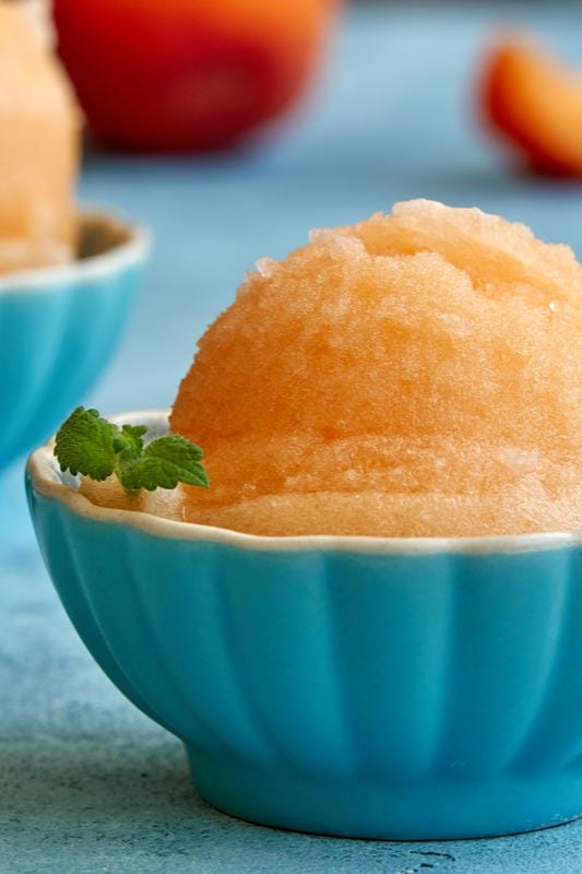 sorbetto alla pesca