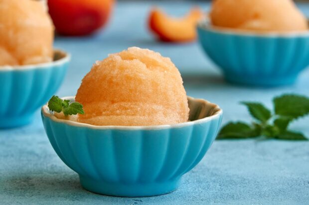 sorbetto alla pesca