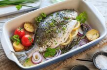 Orata al forno con verdure