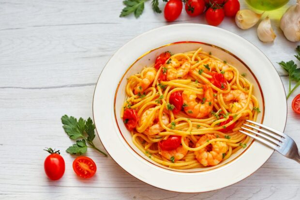 spaghetti ai gamberi