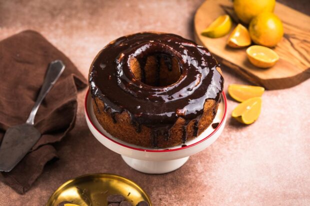 Torta glassata al cioccolato