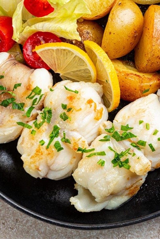 coda di rospo con patate