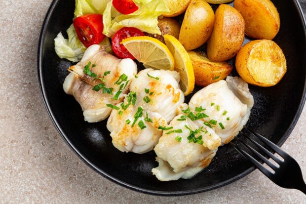 coda di rospo con patate