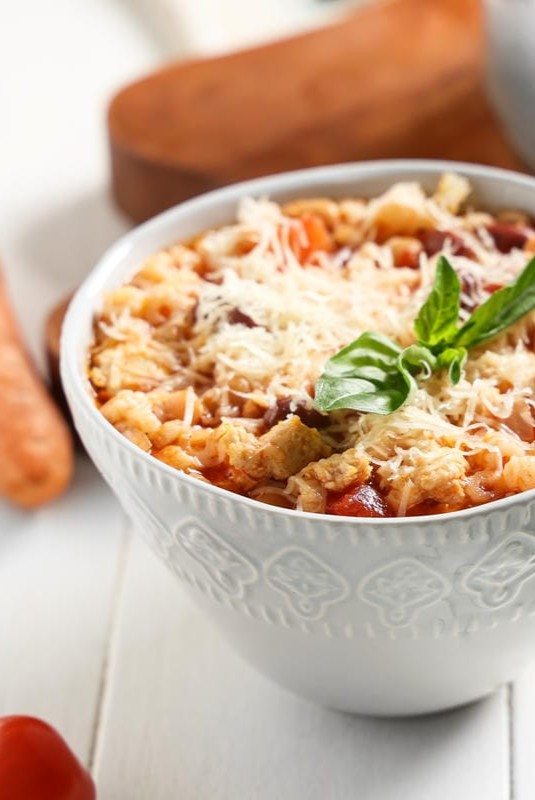 pasta e fagioli estiva