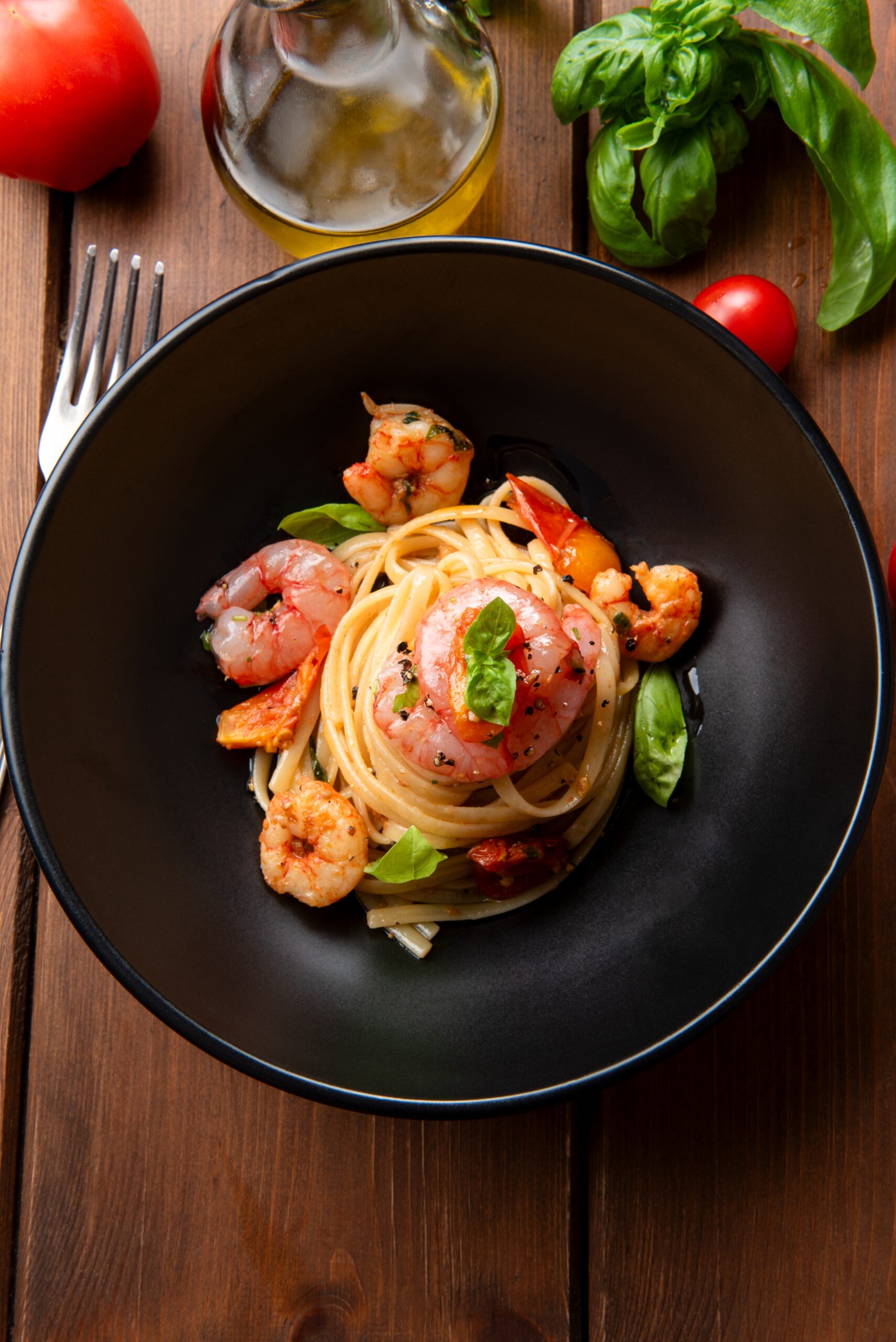 pasta scarola e pesce misto