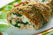 Polpettone con spinaci e provola