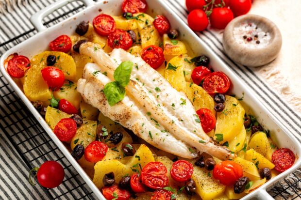 scorfano al forno con patate