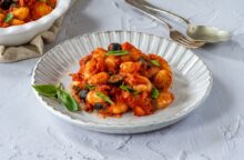 Gnocchi di zucca e gamberi