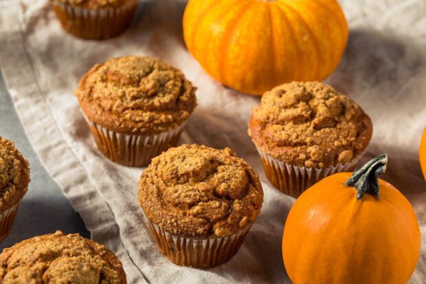 Muffin di zucca salati