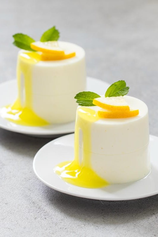 panna cotta al limone