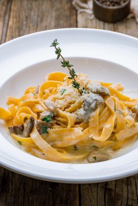 pasta asparagi funghi porcini