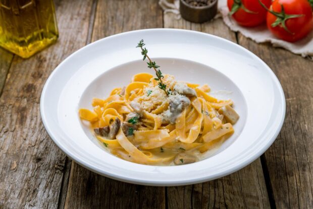 pasta asparagi funghi porcini