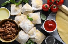 Ravioli ripieni di carne