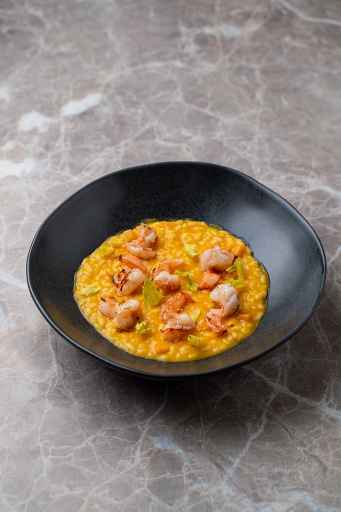Risotto con mazzancolle, ricetta
