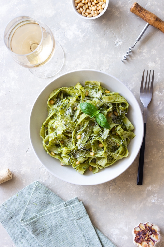 Tagliatelle al pesto di scarola, ricetta
