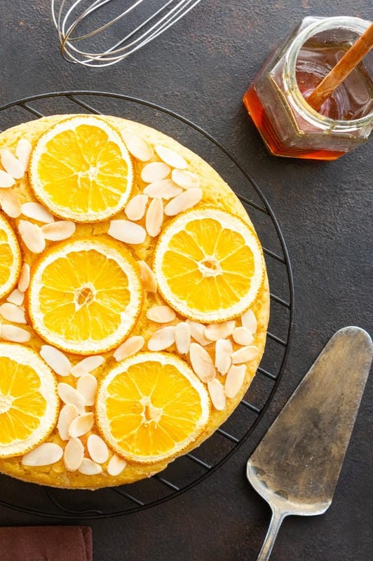 torta mandorle e arancia