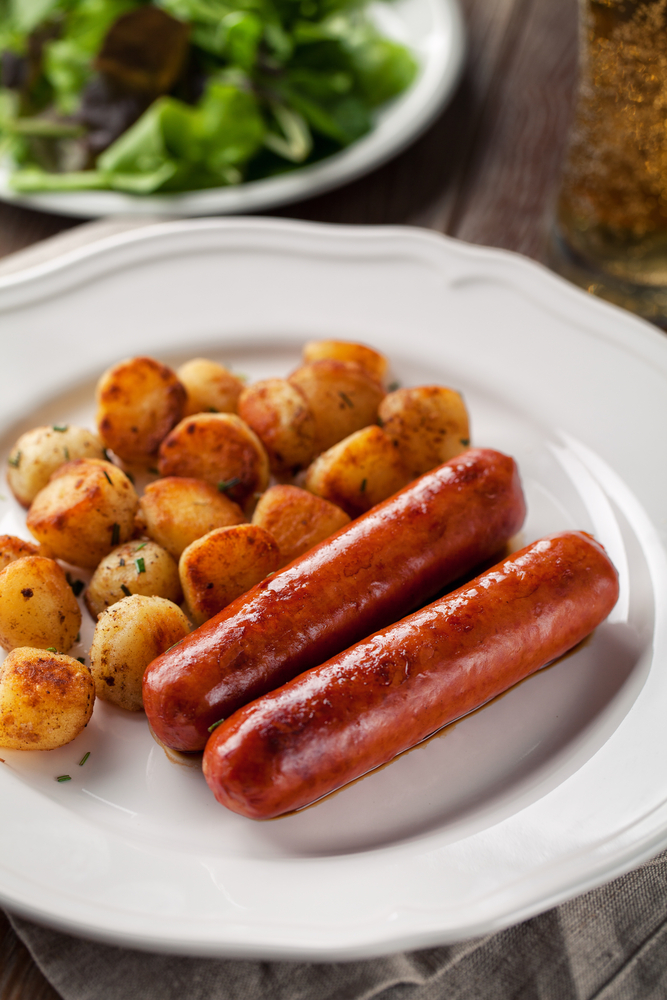 Wurstel e patate al forno, ricetta