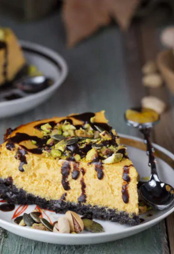 cheesecake zucca e cioccolato