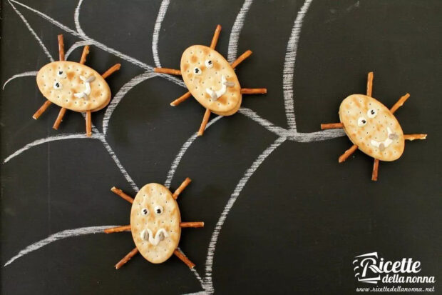 Ragnetti salati di Halloween