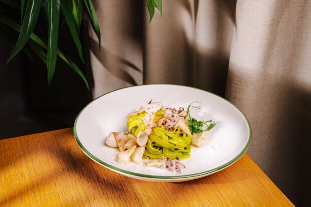 Pasta zucchine e calamari