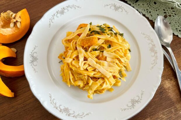 pasta zucca e prosciutto crudo