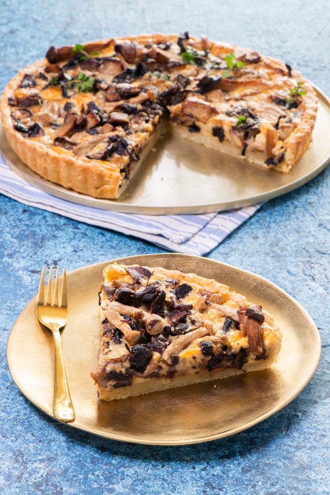 Torta salata funghi e speck, ricetta