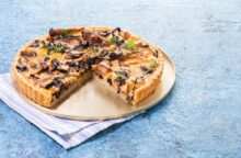 Torta salata funghi e speck